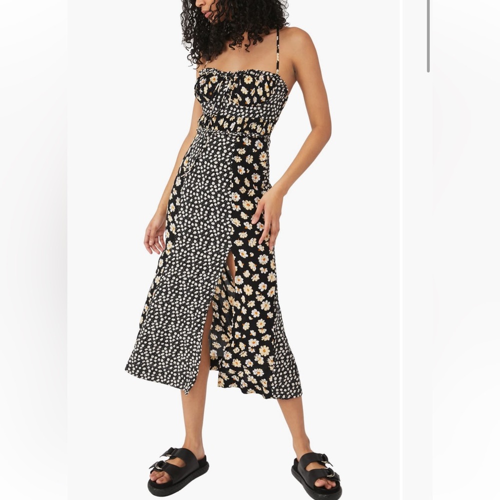 Free People Tigerlily Mixed Floral Midi Sundress